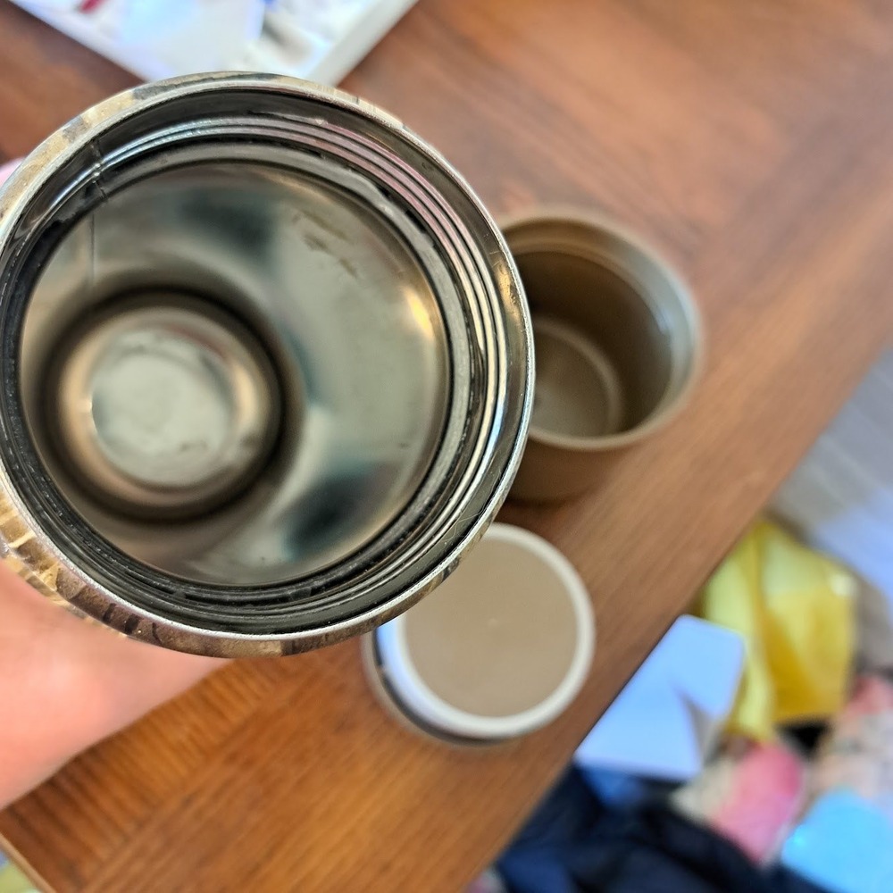 Vintage Aladdin Stanley Camo Thermos Advantage Wetlands 1 Quart Made in USA 98 - Picture 7 of 7